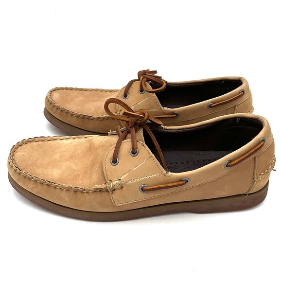 ALLEN EDMONDS Force 10 Suede Deck Boat Shoes Tan main image 9